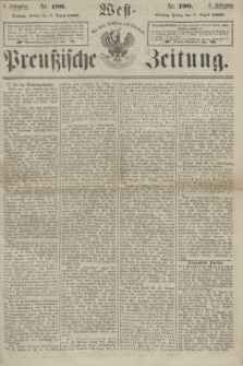 West-Preußische Zeitung. Jg.4, Nr. 190 (16 August 1867)