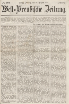 West-Preußische Zeitung. Jg.4, No. 193 (20 August 1867)