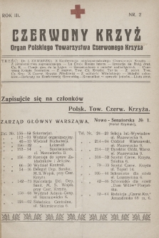 Czerwony Krzyż : organ Polskiego Towarzystwa Czerwonego Krzyża. 1921, nr 2