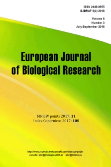 European Journal of Biological Research. Vol. 8, 2018, no. 3