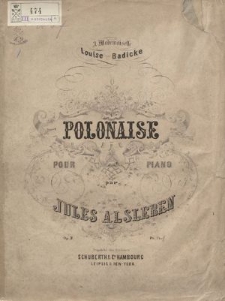 Polonaise : pour piano : op. 2