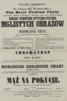 Wielkie widowisko optyczno-fizyczne mglistych obrazów nazwanych dissolving vievs