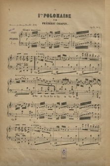 1re polonaise : op. 71. No. 1