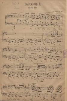 Barcarolle in Fis-dur Op. 60