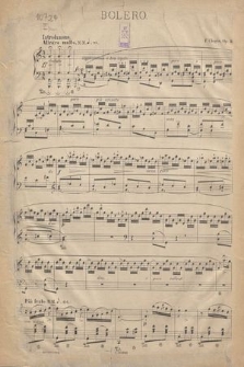 Bolero C-dur : Op. 19