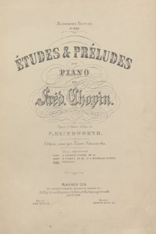 Études & Préludes : pour piano : aprés l'édition célébre de C. Klindworth. Préludes
