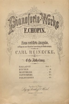 Pianoforte-Werke. Abt. 1