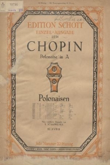 Polonaise in A : Op. 40 No. 1 : Klavier