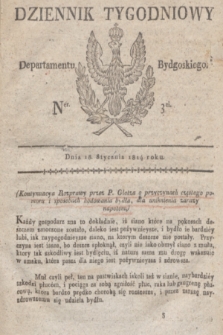 Dziennik Tygodniowy Departamentu Bydgoskiego. 1814, Ner. 3 (18 stycznia)
