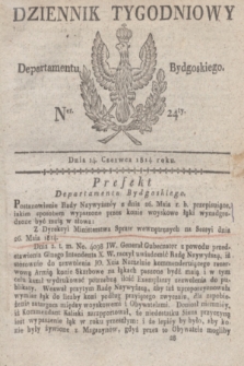 Dziennik Tygodniowy Departamentu Bydgoskiego. 1814, Ner. 24 (14 czerwca) + dod.