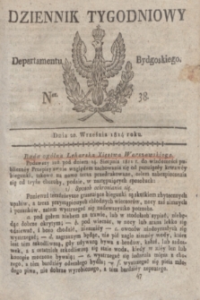 Dziennik Tygodniowy Departamentu Bydgoskiego. 1814, Ner. 38 (20 września) + dod.
