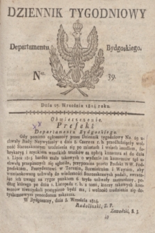 Dziennik Tygodniowy Departamentu Bydgoskiego. 1814, Ner. 39 (27 września)