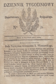 Dziennik Tygodniowy Departamentu Bydgoskiego. 1814, Ner. 52 (27 grudnia)