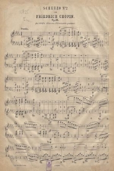 Scherzo b-moll : Op. 31