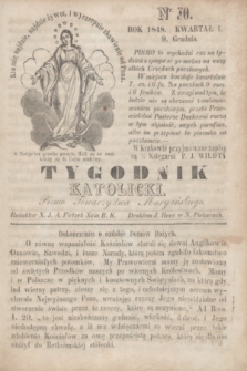 Tygodnik Katolicki : pismo Towarzystwa Maryańskiego. 1848, kwartał I, Nr. 10 (9 grudnia)