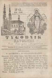Tygodnik Katolicki : pismo Towarzystwa Maryańskiego. 1849, kwartał II, Nr 17 (27 stycznia)
