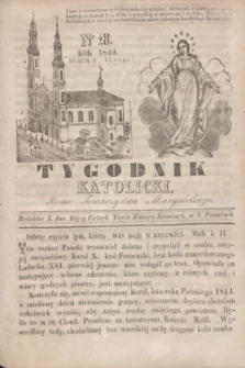 Tygodnik Katolicki : pismo Towarzystwa Maryańskiego. 1849, kwartał II, Nr 18 (3 lutego)