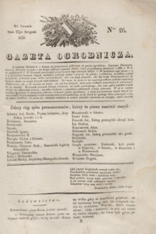 Gazeta Ogrodnicza. 1830, Ner. 26 (27 sierpnia)