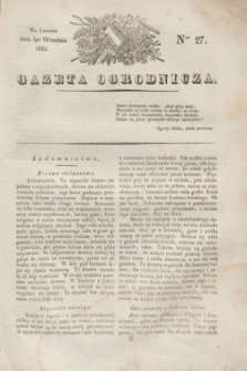 Gazeta Ogrodnicza. 1830, Ner. 27 (3 września)