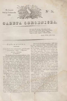 Gazeta Ogrodnicza. 1830, Ner. 31 (1 października)