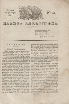 Gazeta Ogrodnicza. 1830, Ner. 36 (5 listopada)