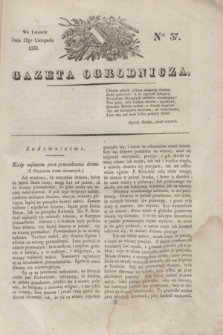 Gazeta Ogrodnicza. 1830, Ner. 37 (12 listopada)