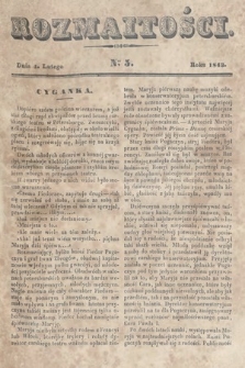 Rozmaitości : pismo dodatkowe do Gazety Lwowskiej. 1843, nr 5