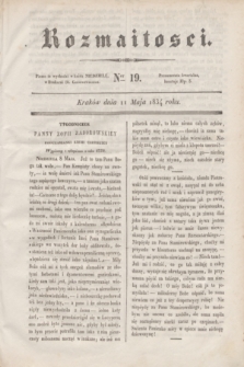 Rozmaitości. 1834, Ner 19 (11 maja)