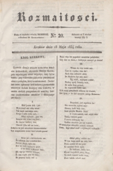 Rozmaitości. 1834, Ner 20 (18 maja)