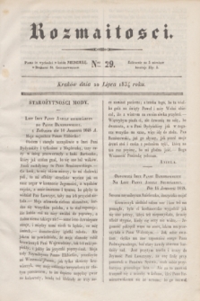 Rozmaitości. 1834, Ner 29 (20 lipca)