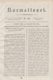 Rozmaitości. 1834, Ner 33 (17 sierpnia)