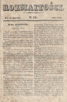 Rozmaitości : pismo dodatkowe do Gazety Lwowskiej. 1843, nr 17