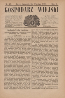 Gospodarz Wiejski. R.2, nr 17 (30 września 1880)