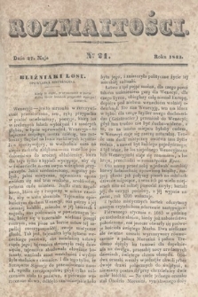 Rozmaitości : pismo dodatkowe do Gazety Lwowskiej. 1843, nr 21