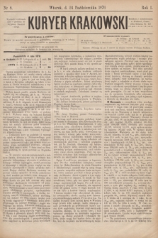 Kuryer Krakowski. R.1, nr 8 (24 października 1876)