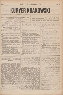 Kuryer Krakowski. R.1, nr 9 (25 października 1876)