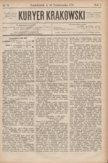 Kuryer Krakowski. R.1, nr 13 (30 października 1876)