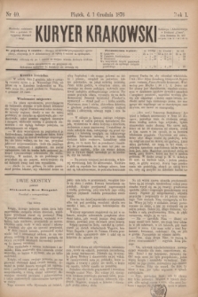 Kuryer Krakowski. R.1, nr 40 (1 grudnia 1876)