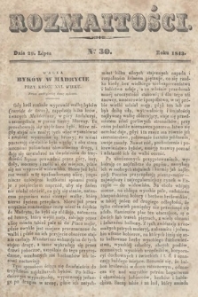 Rozmaitości : pismo dodatkowe do Gazety Lwowskiej. 1843, nr 30