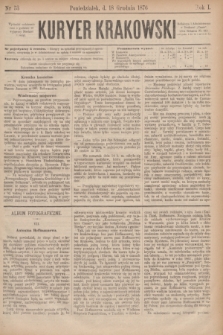 Kuryer Krakowski. R.1, nr 53 (18 grudnia 1876)