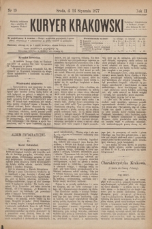 Kuryer Krakowski. R.2, nr 19 (24 stycznia 1877)