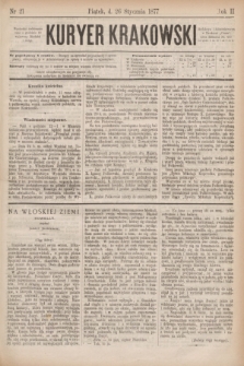 Kuryer Krakowski. R.2, nr 21 (26 stycznia 1877)