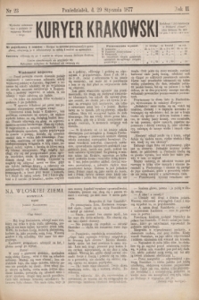 Kuryer Krakowski. R.2, nr 23 (29 stycznia 1877)