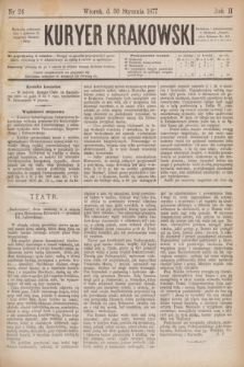 Kuryer Krakowski. R.2, nr 24 (30 stycznia 1877)