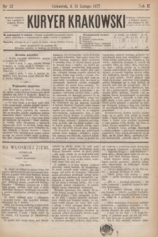 Kuryer Krakowski. R.2, nr 37 (15 lutego 1877)