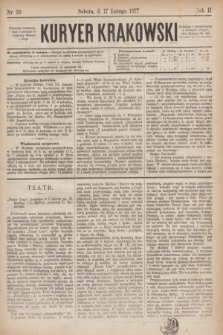 Kuryer Krakowski. R.2, nr 39 (17 lutego 1877)