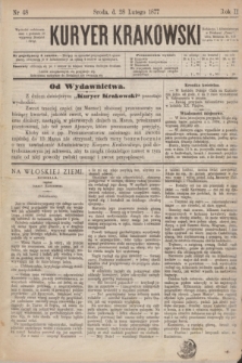 Kuryer Krakowski. R.2, nr 48 (28 lutego 1877)
