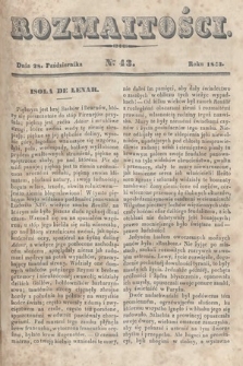 Rozmaitości : pismo dodatkowe do Gazety Lwowskiej. 1843, nr 43