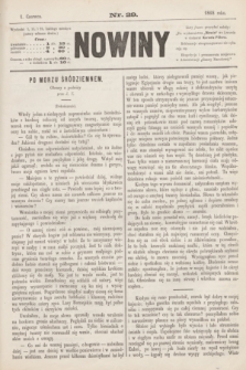Nowiny. 1868, nr 29 (1 czerwca)