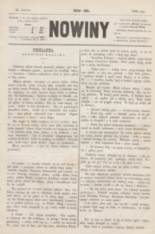 Nowiny. 1868, nr 31 (21 czerwca)